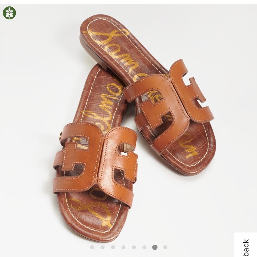 Sam Edelman Saddle Brown Slide Sandals